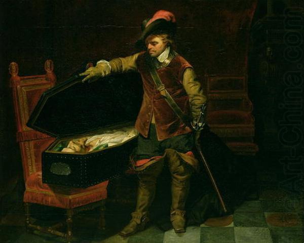 Cromwell and the corpse of Charles I, Paul Delaroche